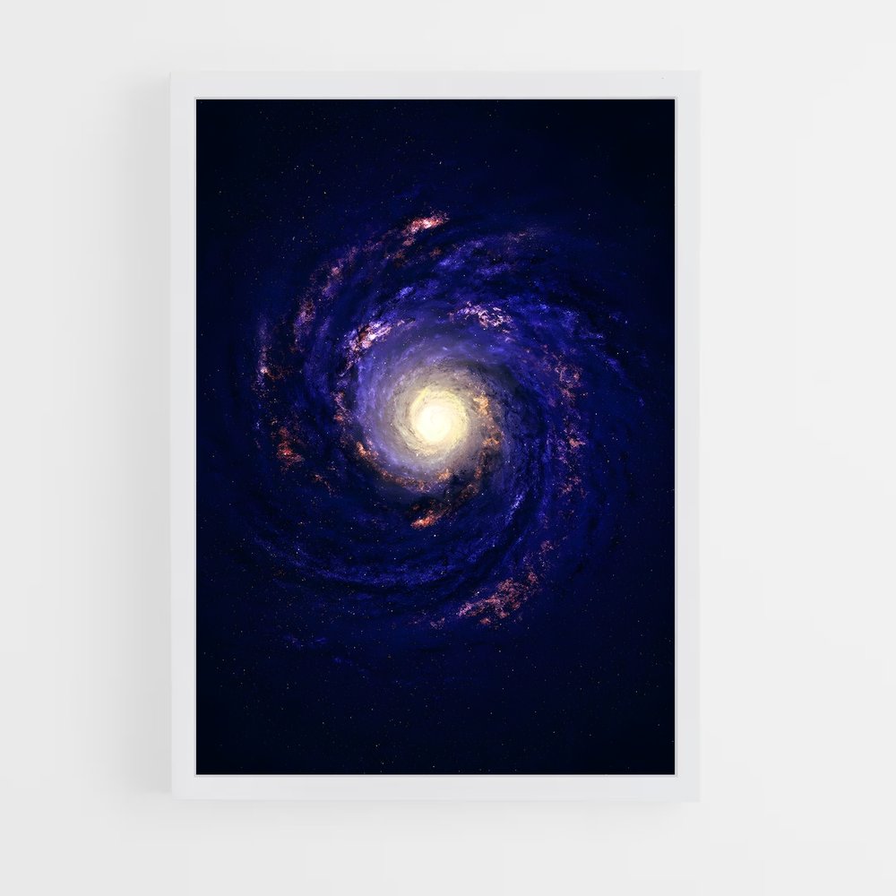 Poster éblouissant de la galaxie du Tourbillon (vue 3)